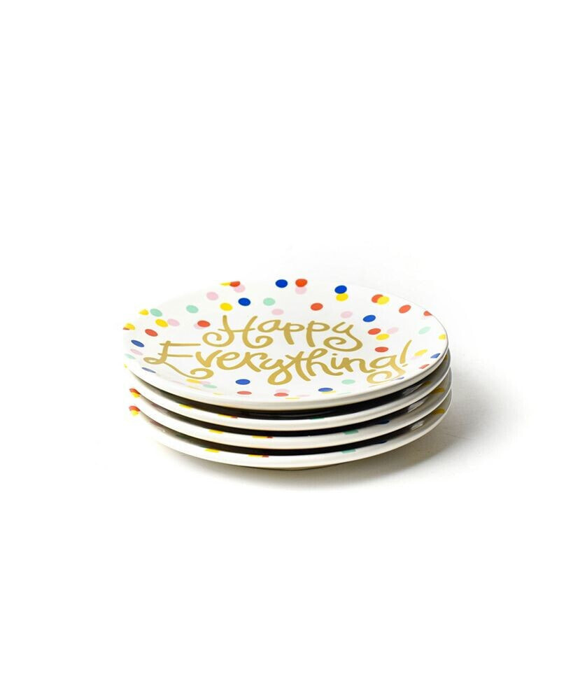 Happy Everything by Laura Johnson Happy Dot Salad Plate, Set of 4