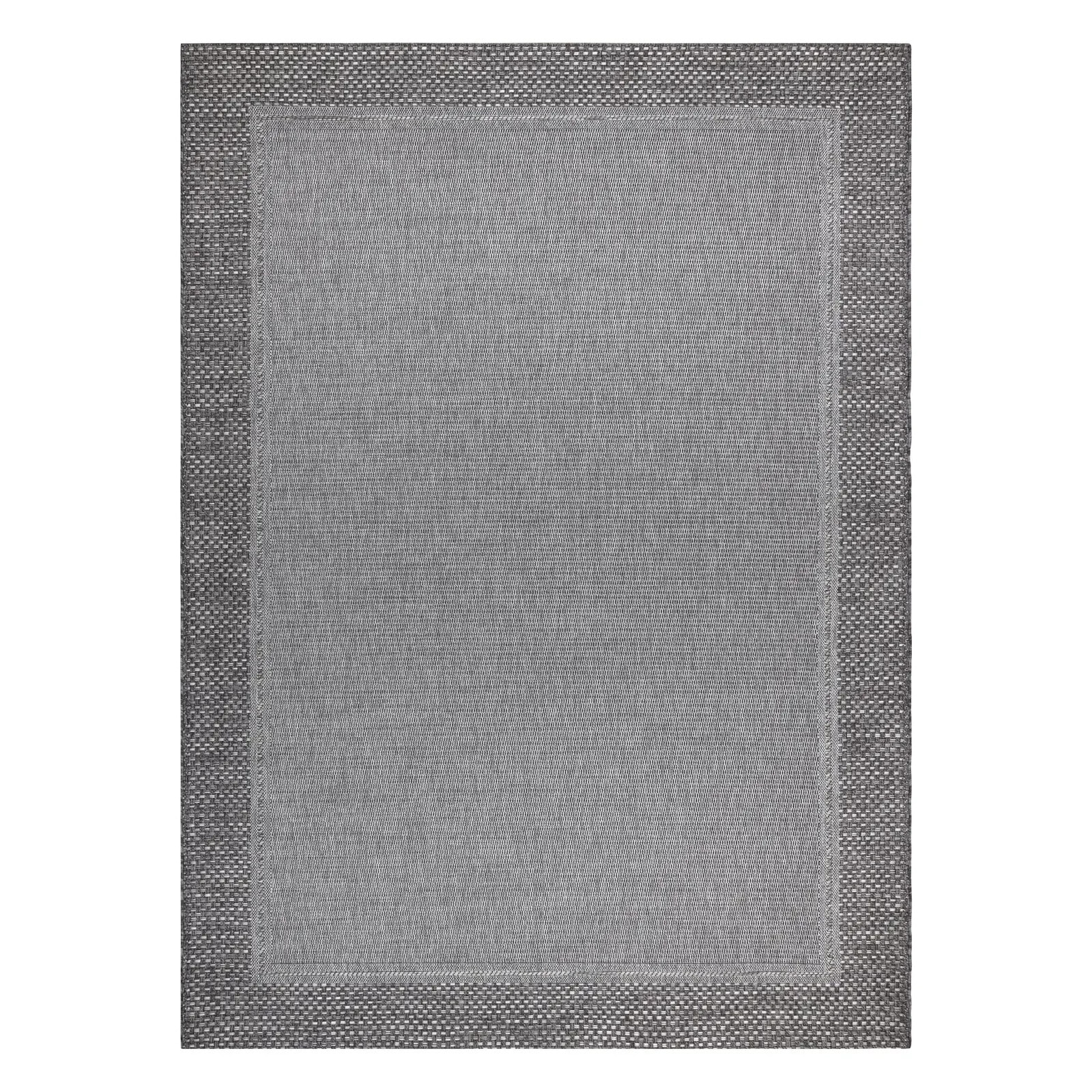 Teppich Sisal Boho 46201575 Rahmen Grau