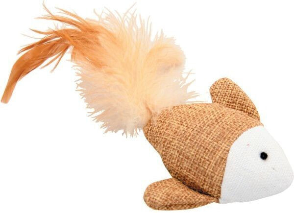 Zolux Cat toy - fish with a feather 7.5 cm