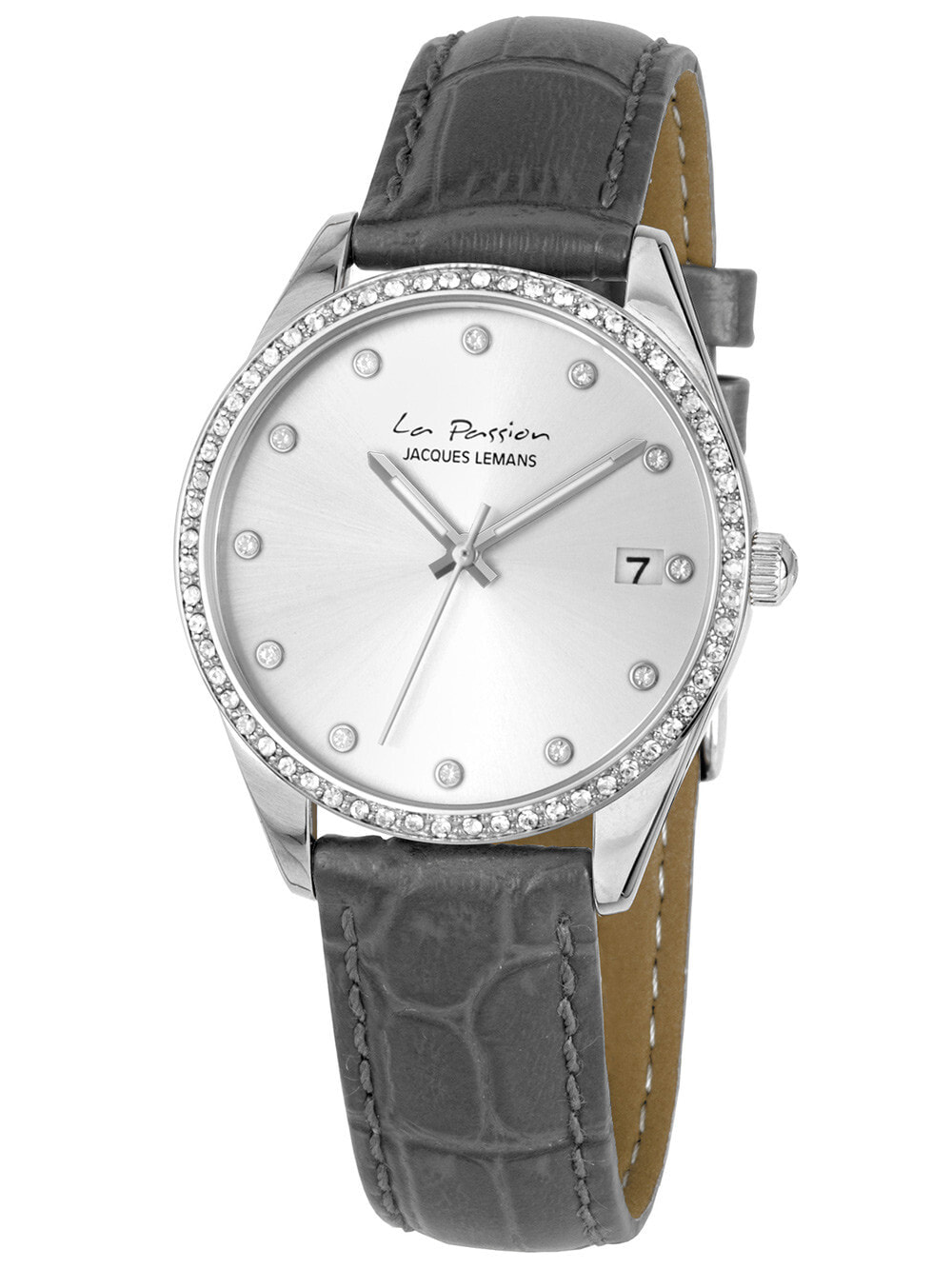 Женские наручные кварцевые часы Jacques Lemans ремешок из телячьей кожи. Водонепроницаемость-10 АТМ. Защищенное от царапин минеральное стекло.