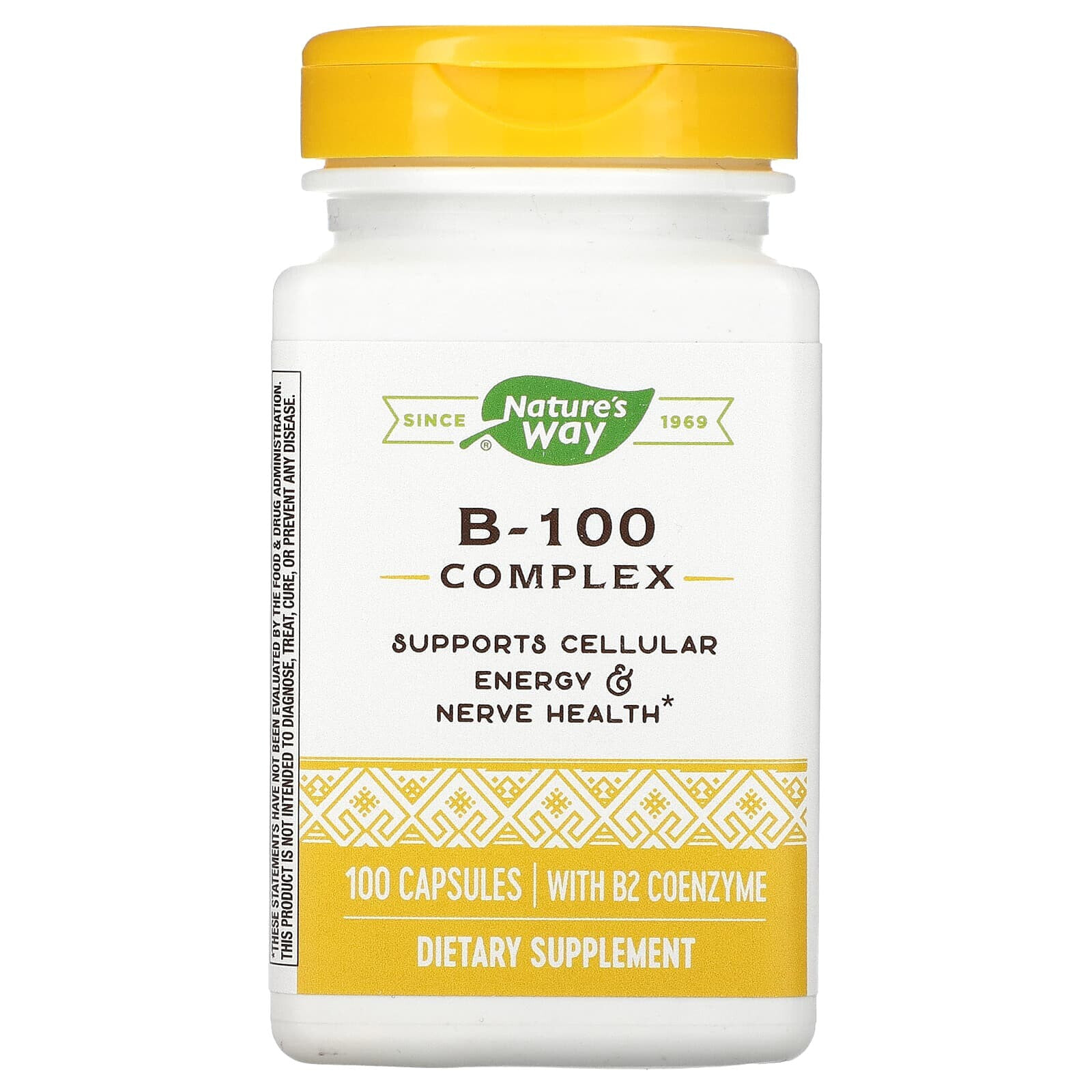 Nature's Way, B-100 Complex with B2 Coenzyme, 100 Capsules