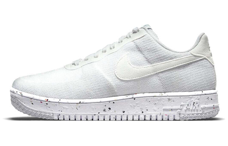 Nike Air Force 1 Low Crater Flyknit 空军一号 编织 防滑轻便 低帮 板鞋 男款 白色 / Кроссовки Nike Air Force 1 Low Crater Flyknit DC4831-100