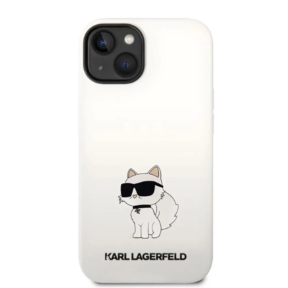 KARL LAGERFELD Klhcp14Msnchbch iPhone 14 Plus15 Plus 6.7 Silicone Choupette phone case