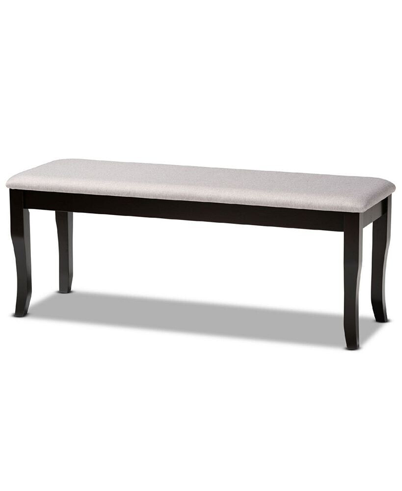 Baxton Studio cornelie Modern and Contemporary Transitional Fabric Upholstered Dining Bench