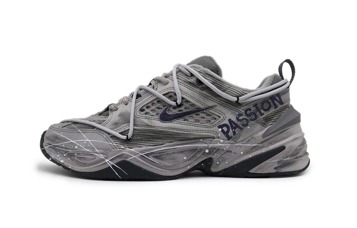 Nike M2K Tekno Wear-resistant And Lightweight Low-Top Chunky Sneakers Unisex Gray