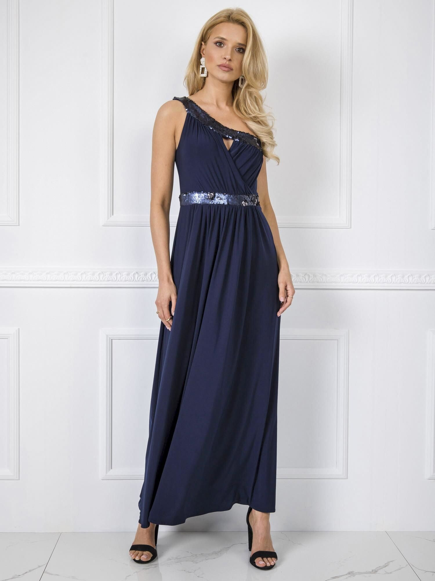 Платье-NU-SK-1431.64-тёмно-синий