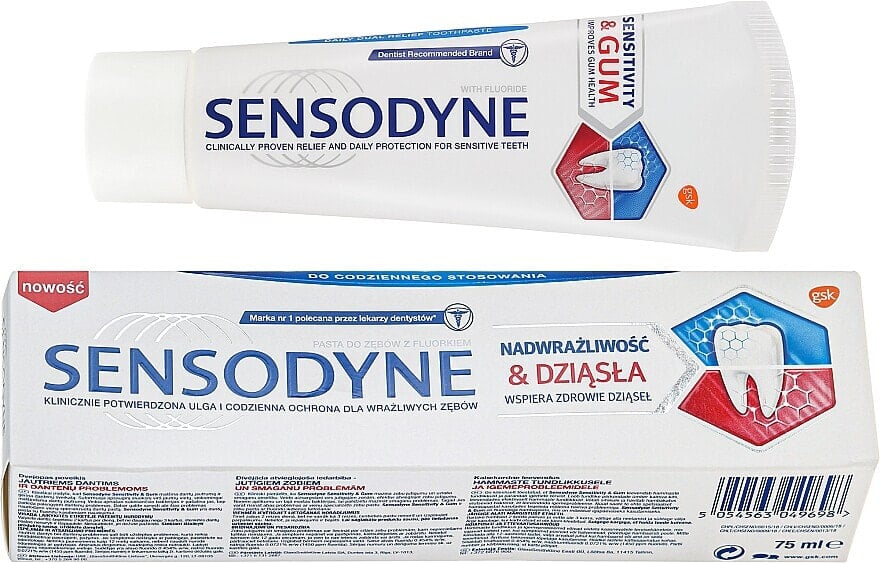 Zahnpasta für Schmerzempfindlichkeit und Zahnfleischbluten Sensitivity & Gum - Sensodyne Sensitivity & Gum