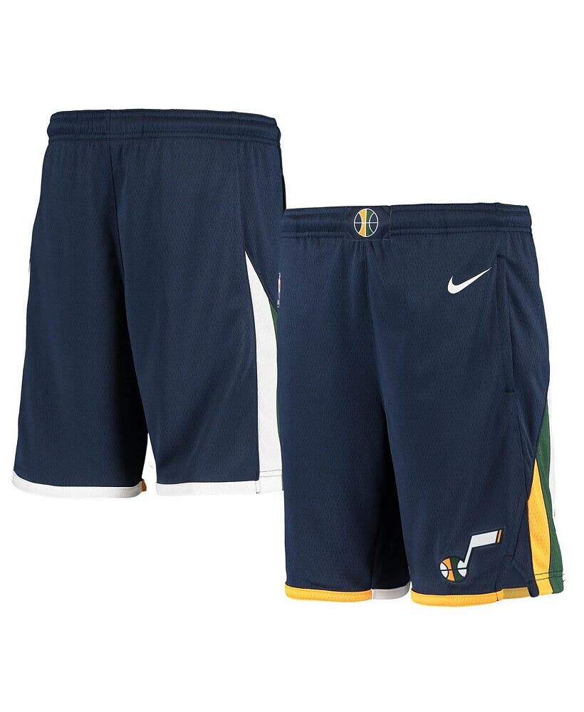 Nike big Boys Navy Utah Jazz 2020/21 Swingman Shorts - Icon Edition