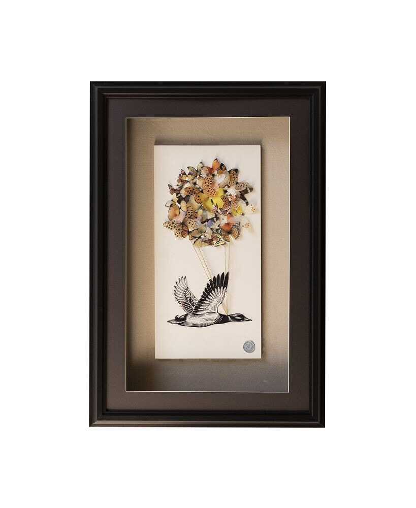 Marmol Gallery butterfly Duck - Framed Wall Art - Handmade Limited Edition