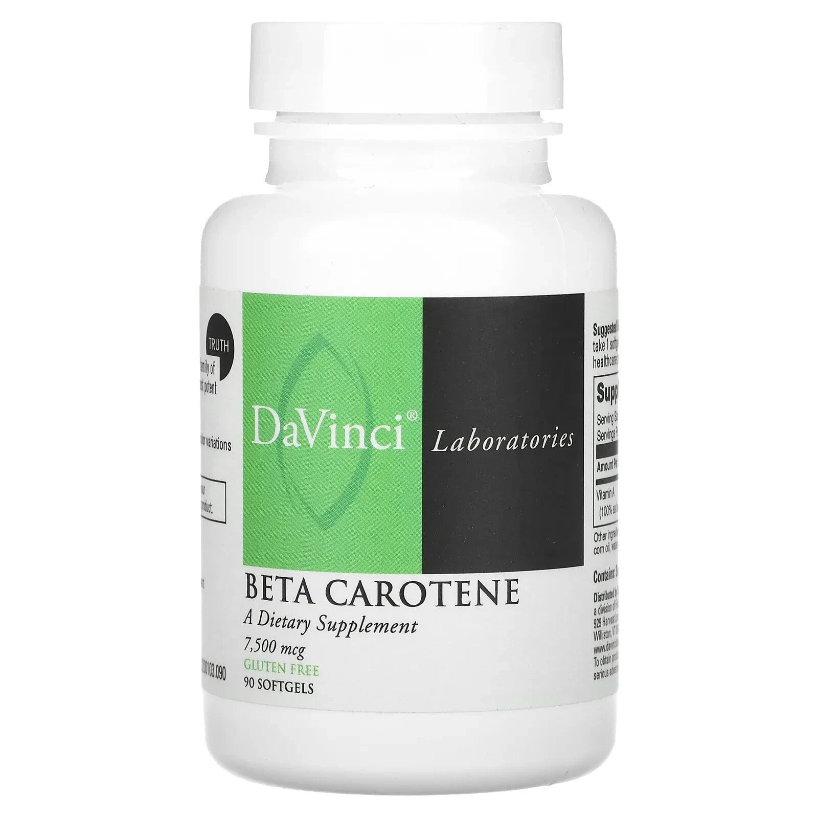 Beta Carotene, 7,500 mcg, 90 Softgles