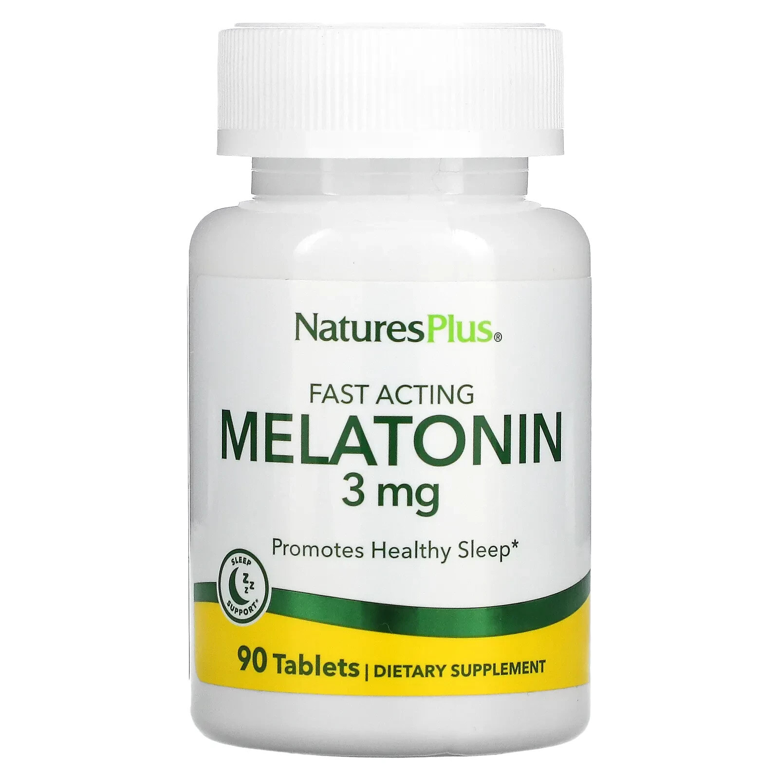 Fast Acting Melatonin, 3 mg, 90 Tablets