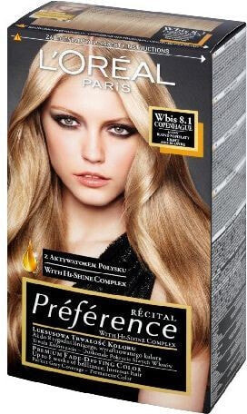 Краска для волос L'Oreal Paris L’Oreal Paris Farba Recital Preference Wbis Jasny Blond Popielaty