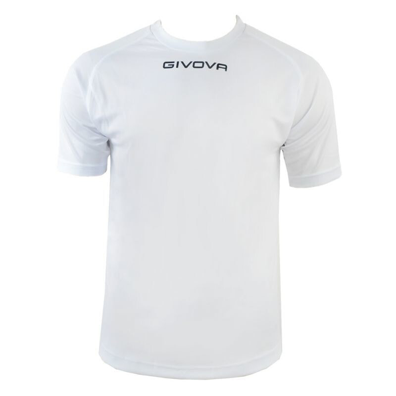 Мужская футболка спортивная белая с логотипом футбольная Givova One U MAC01-0003