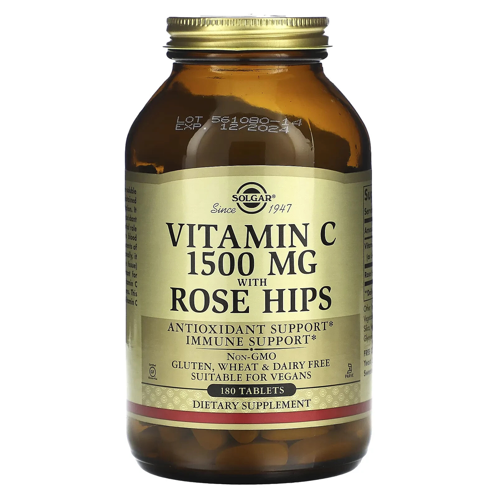 Vitamin C with Rose Hips, 1,000 mg, 250 Tablets