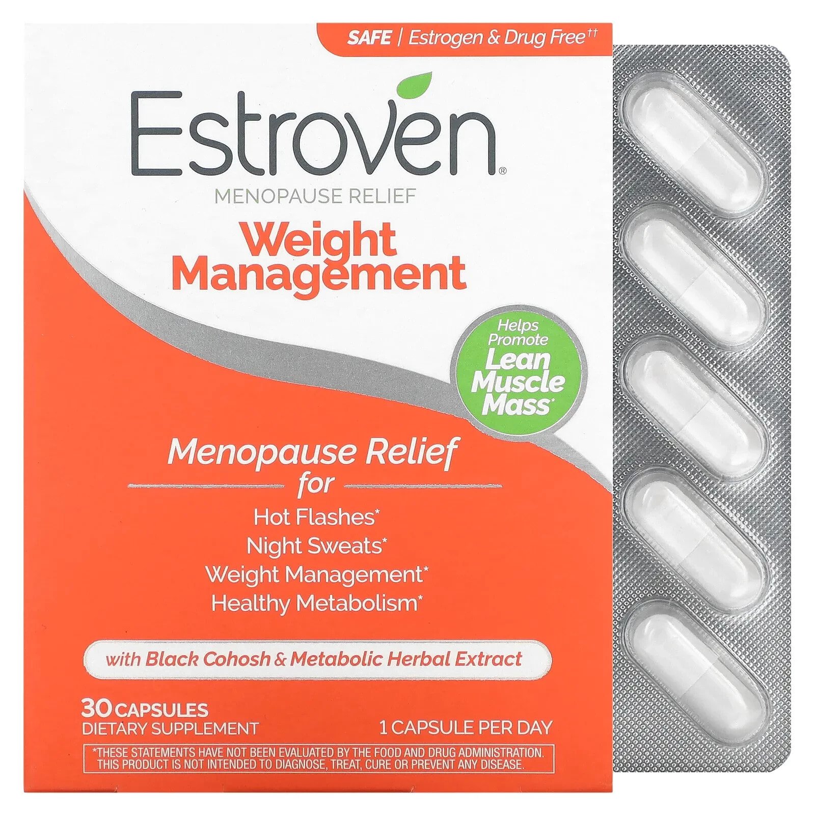 Menopause Relief + Weight Management, 30 Capsules