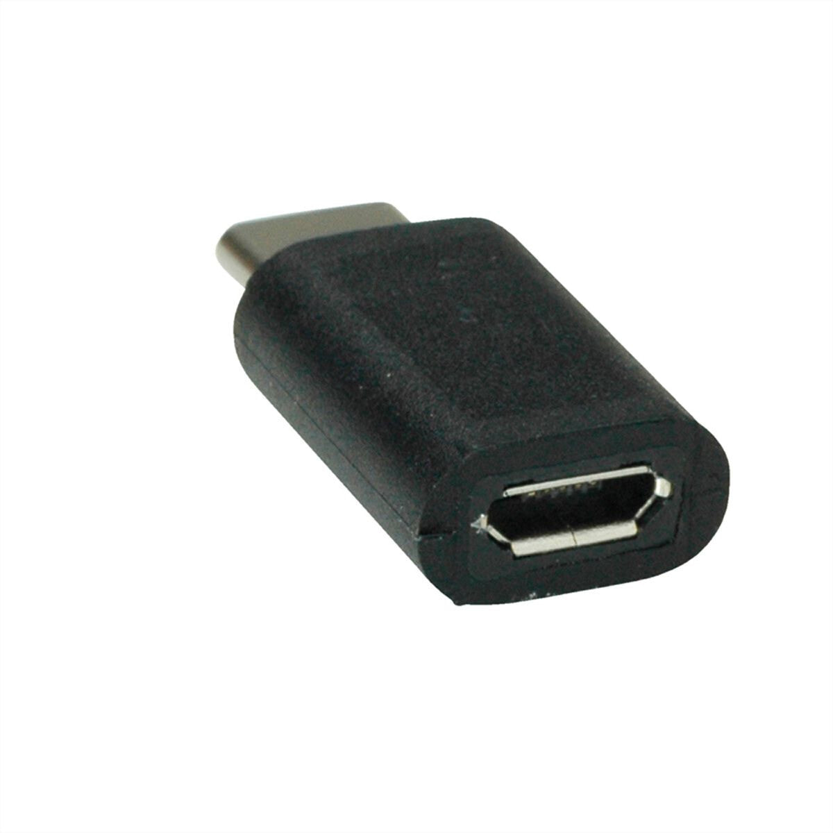 Value 12.99.3191 кабельный разъем/переходник USB Type C USB Type Micro B Черный