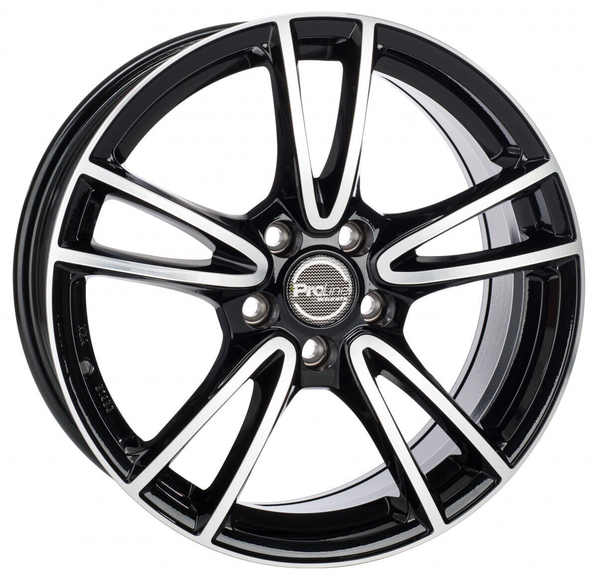 Колесный диск литой Proline CX300 black polished 6.5x16 ET49 - LK5/114.3 ML74.1