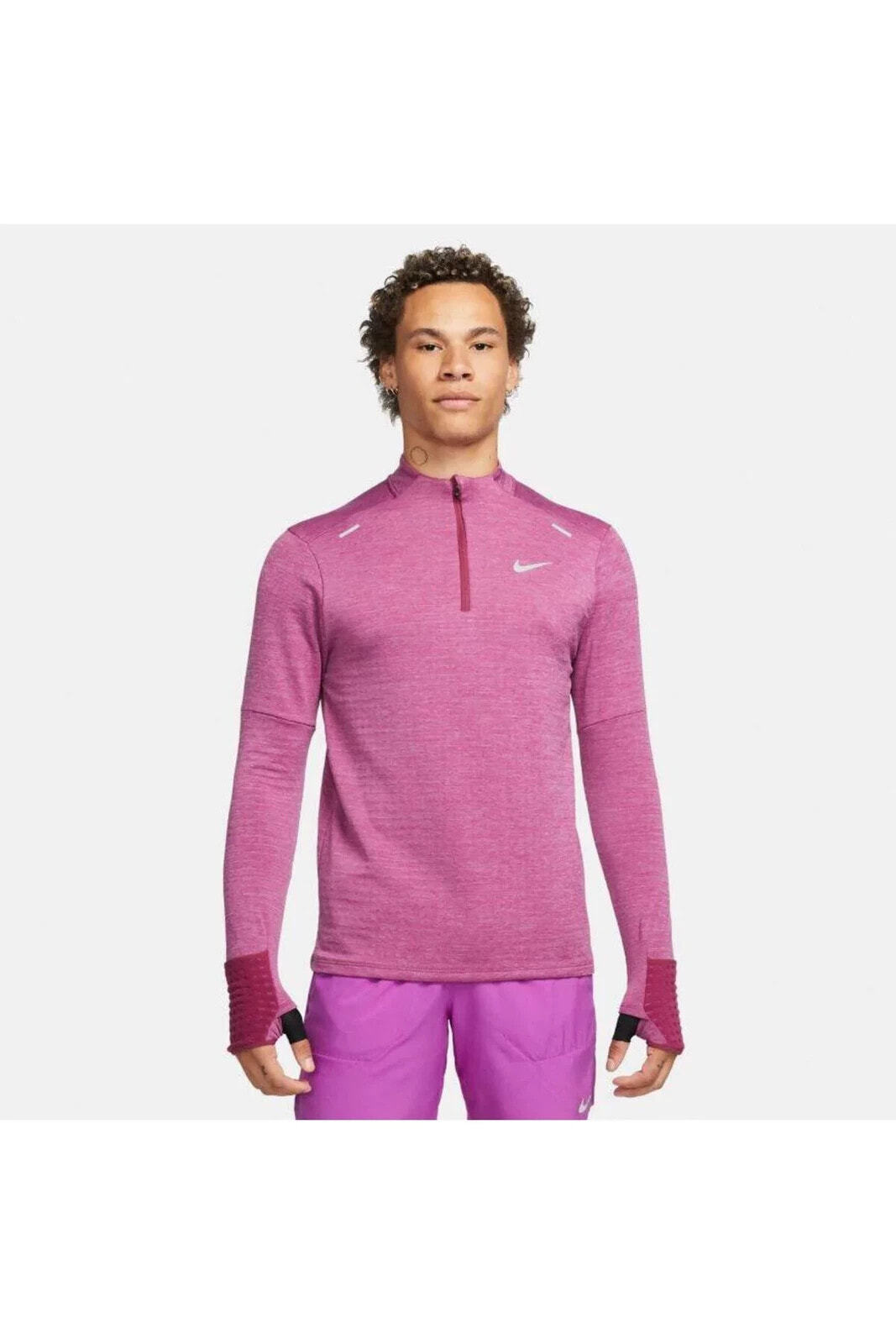 Therma-Fit Repel 1/2-Zip Running Long-Sleeve Erkek T-shirt