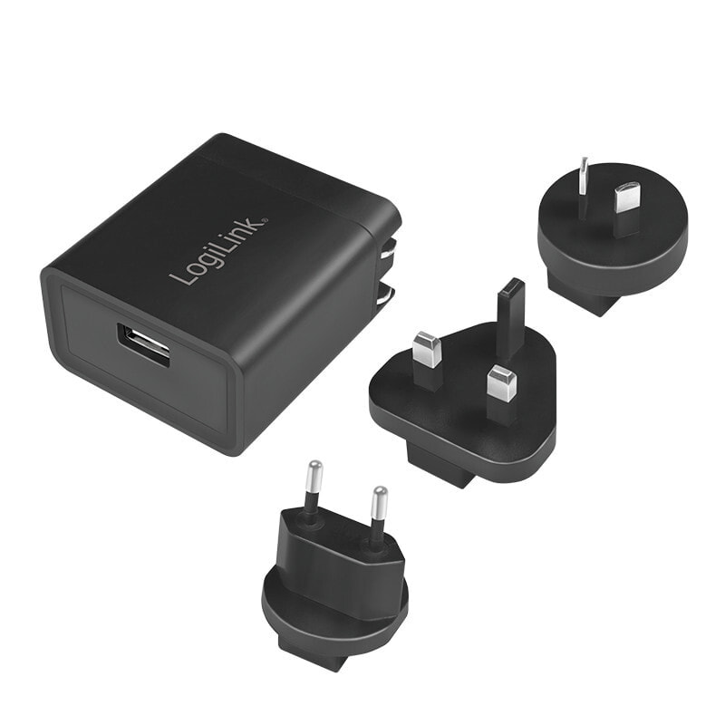 LogiLink PA0187 зарядное устройство для мобильных устройств Для помещений Черный