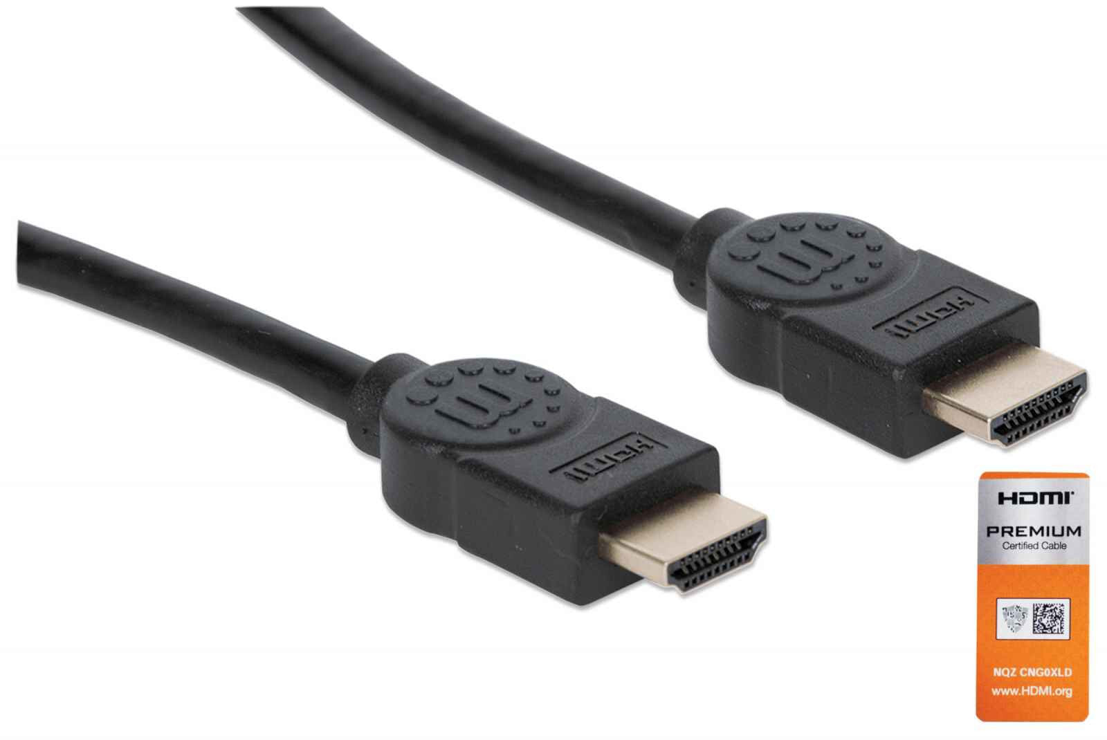 Manhattan 355346 HDMI кабель 1,8 m HDMI Тип A (Стандарт) Черный
