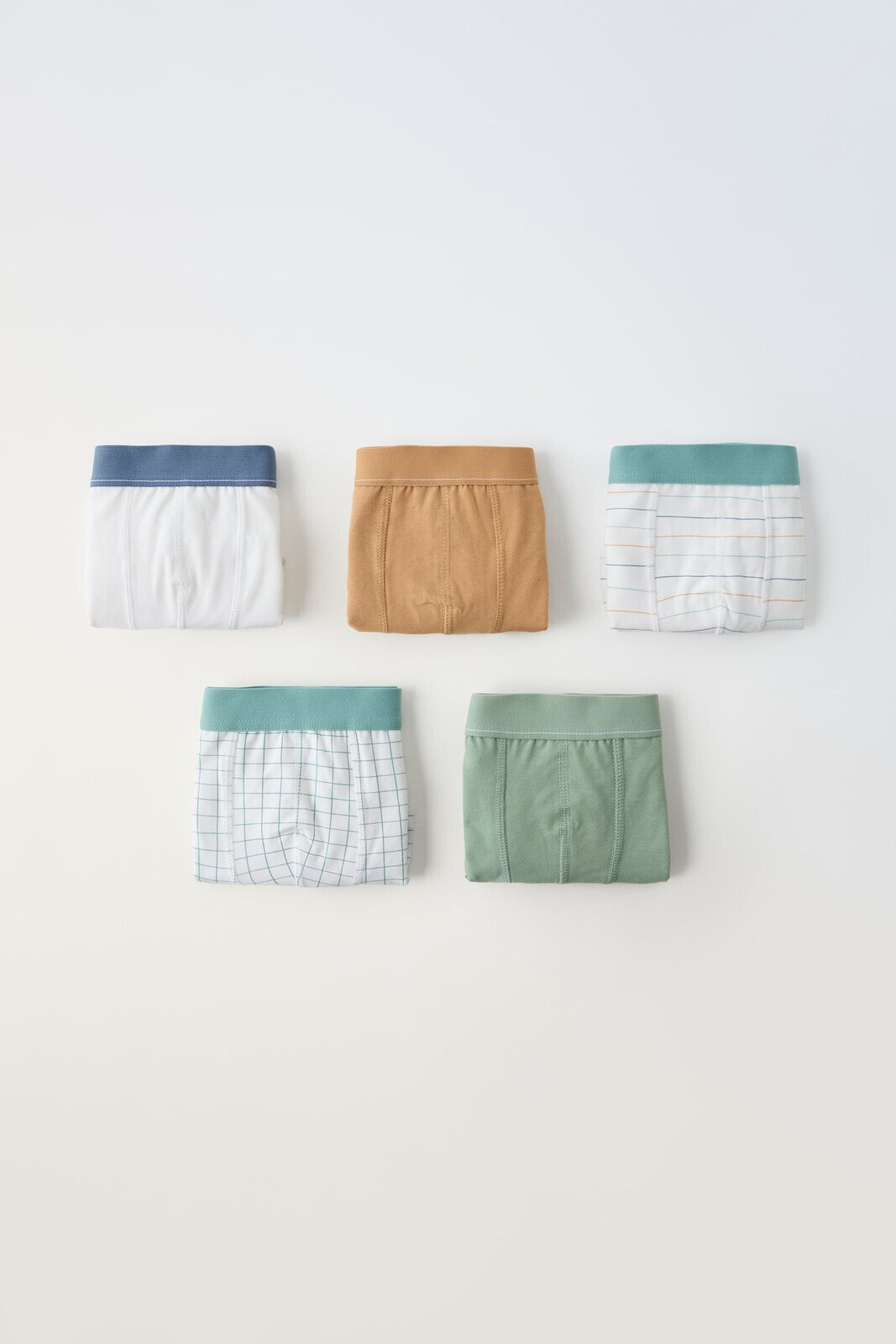 6-14 years/ pack of six checked and striped boxers