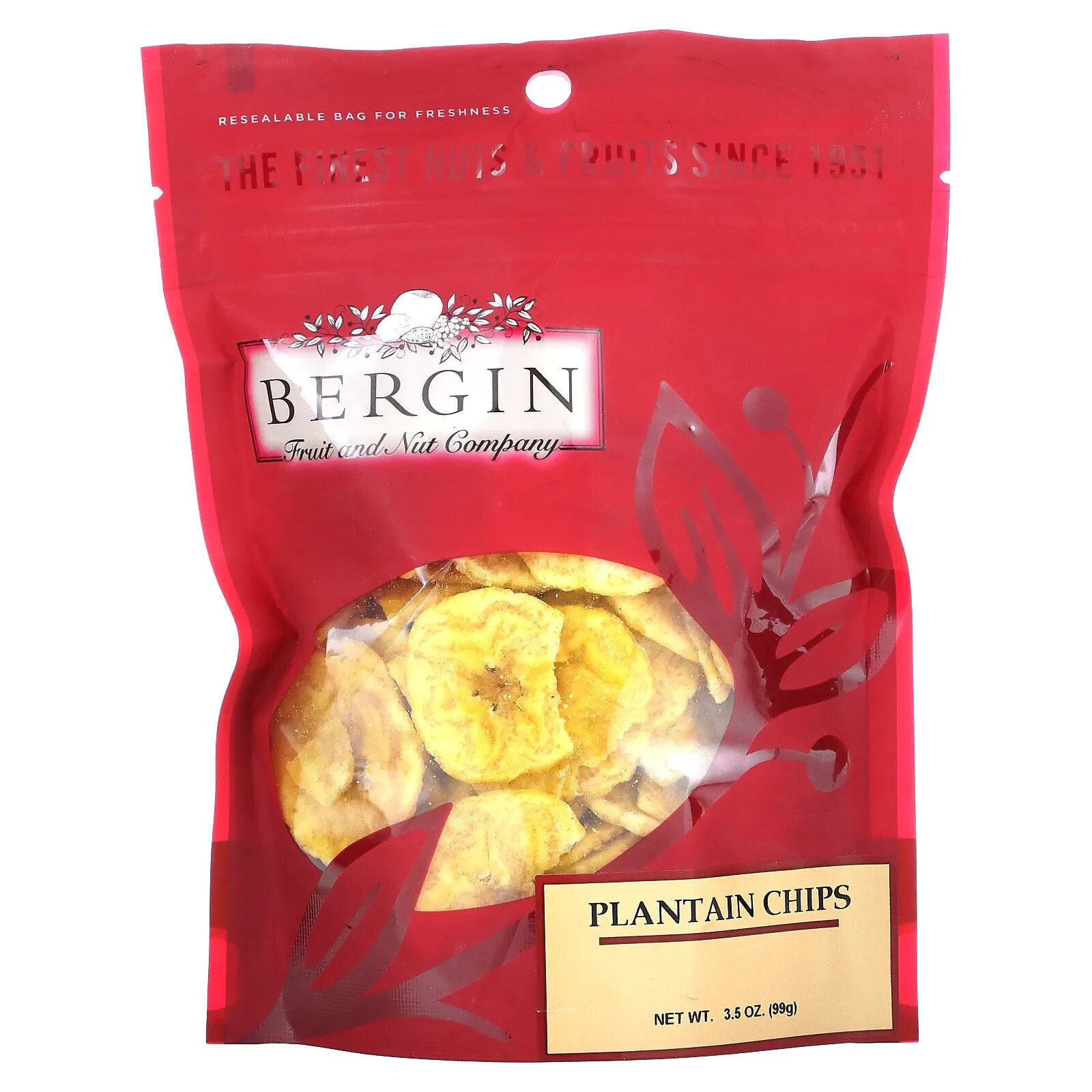 Bergin Fruit and Nut Company, Подорожник (кусочки), 99 г (3,5 унции)