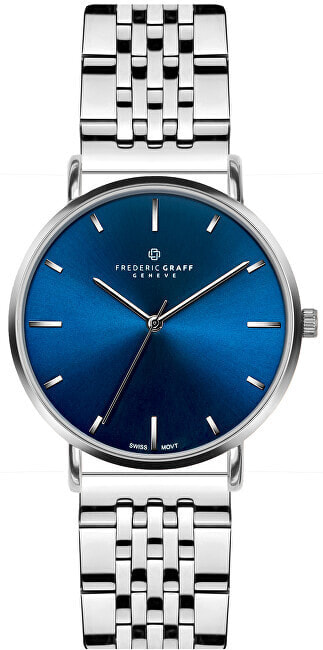 Мужские наручные часы с серебряным браслетом Frederic Graff Silver Mont Fort Steel FBJ-4620