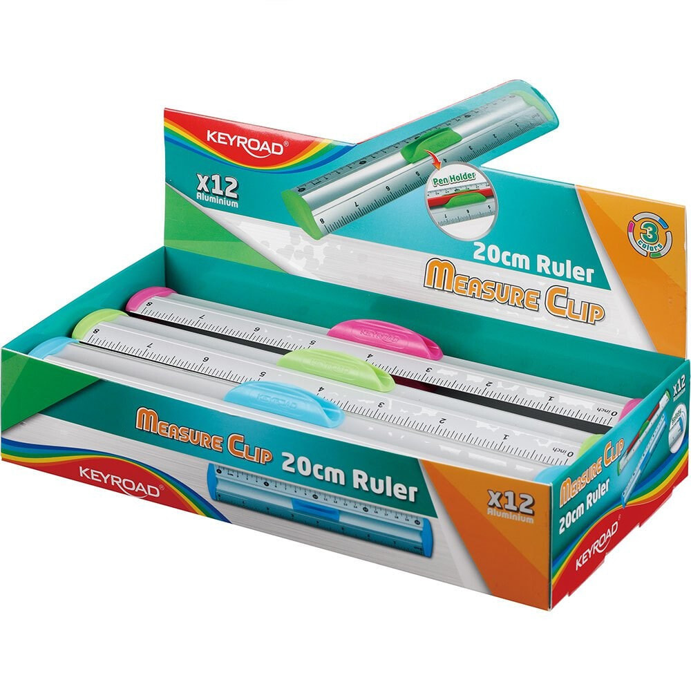 SAFTA Aluminium Ruler 20 cm Assorted