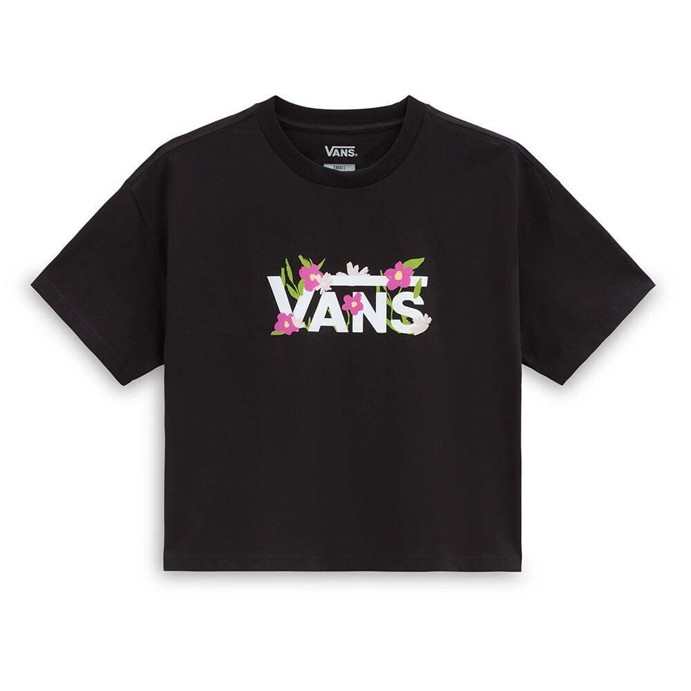 VANS Fleurs Oversized Cropped Short Sleeve T-Shirt