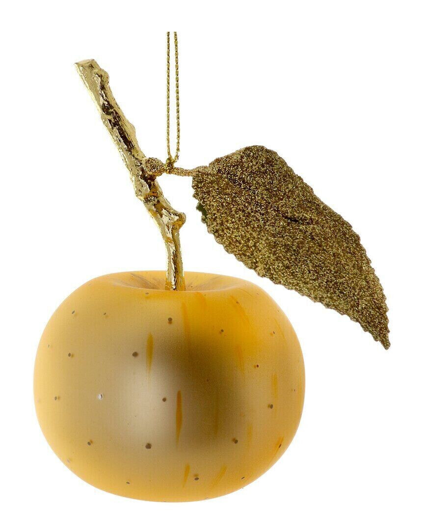 Cody Foster & Co. High Grove Apple Gold Ornament Gold