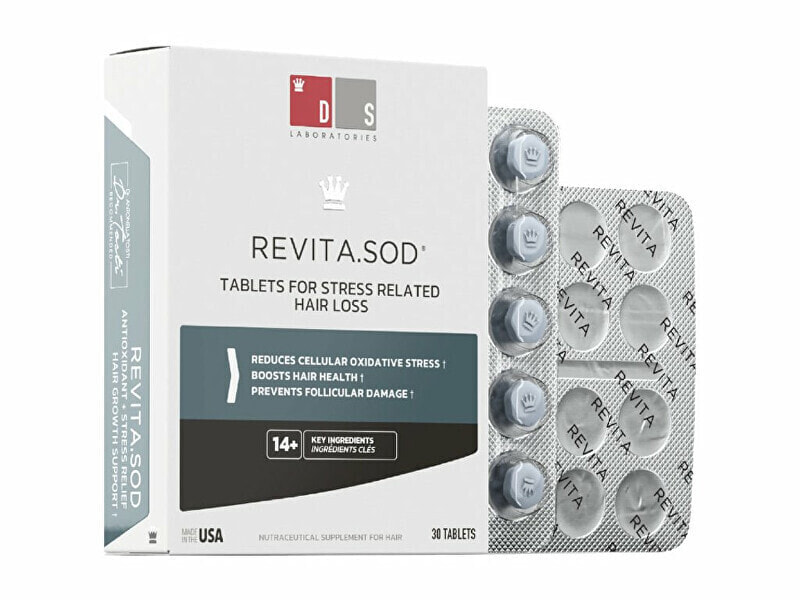 Antioxidant tablets for hair loss caused by stress Revita .SOD (Tablets For Stress Related Hair Loss) 30 pcs