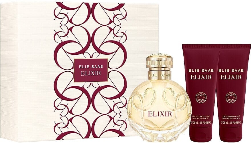 Elie Saab Elixir - Duftset (Eau de Parfum 100ml + Körperlotion 75ml + Duschgel 75ml)