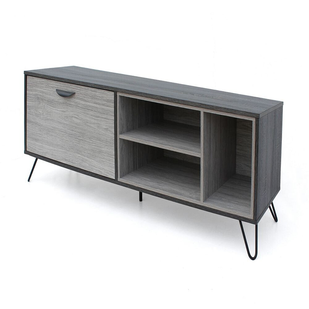 Dorrin Two Toned Grey Oak Finished TV Stand