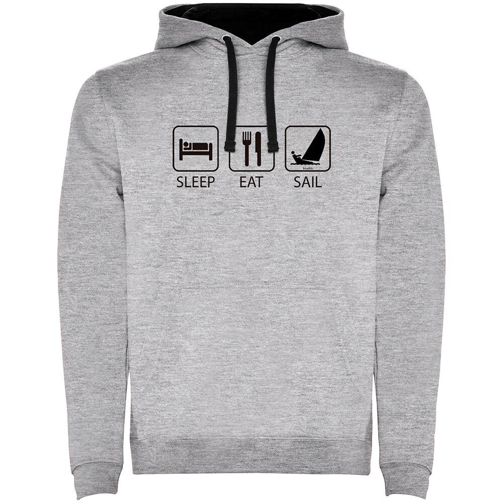 KRUSKIS Sleep Eat And Sail Two-Colour Hoodie