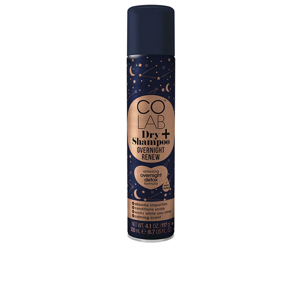 Сухой или твердый шампунь для волос CoLab DRY+ shampoo overnight renew 200 ml