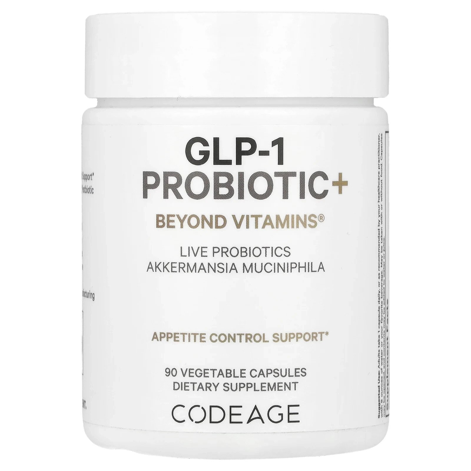 GLP-1 Probiotic+, 90 Vegetable Capsules