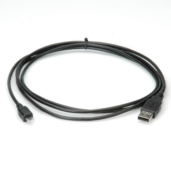 ROLINE 11.02.8755 USB кабель 3 m 2.0 USB A Micro-USB B Черный