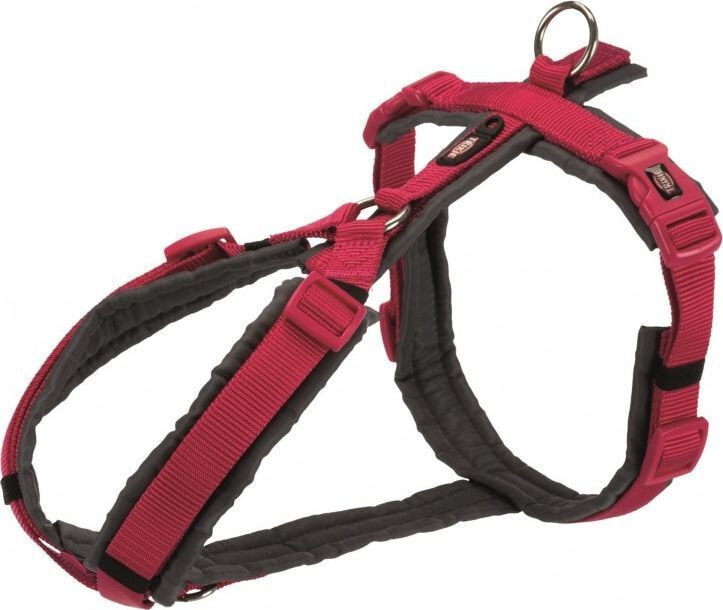 Trixie Trekking Harness Premium, L: 70-85 cm / 25 mm, fuchsia / graphite