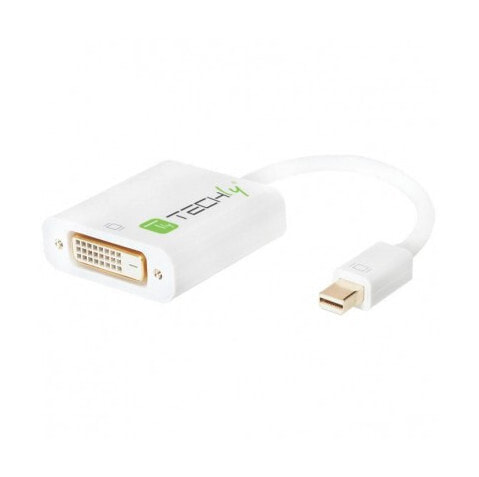 Techly IADAP-MDP-DVIF12 кабельный разъем/переходник Mini-DisplayPort 20-pin DVI-D Белый