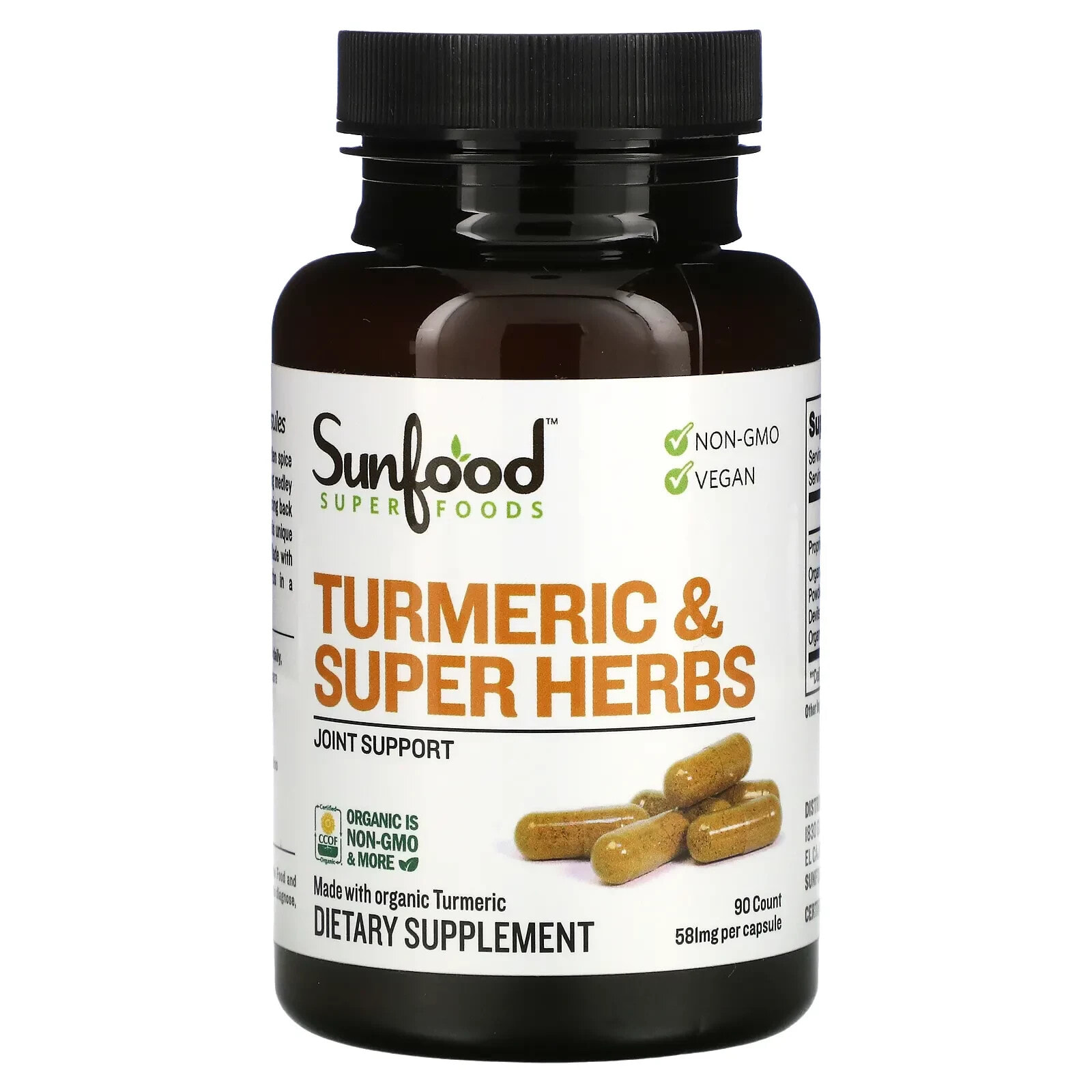 Turmeric & Super Herbs, 581 mg, 90 Capsules