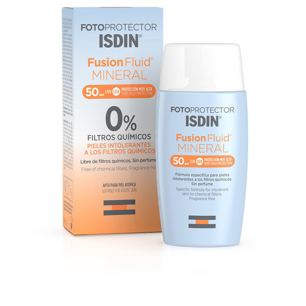 Isdin Fusion Fluid Mineral SPF50+  Минеральный солнцезащитный флюид для атопической кожи 50 мл