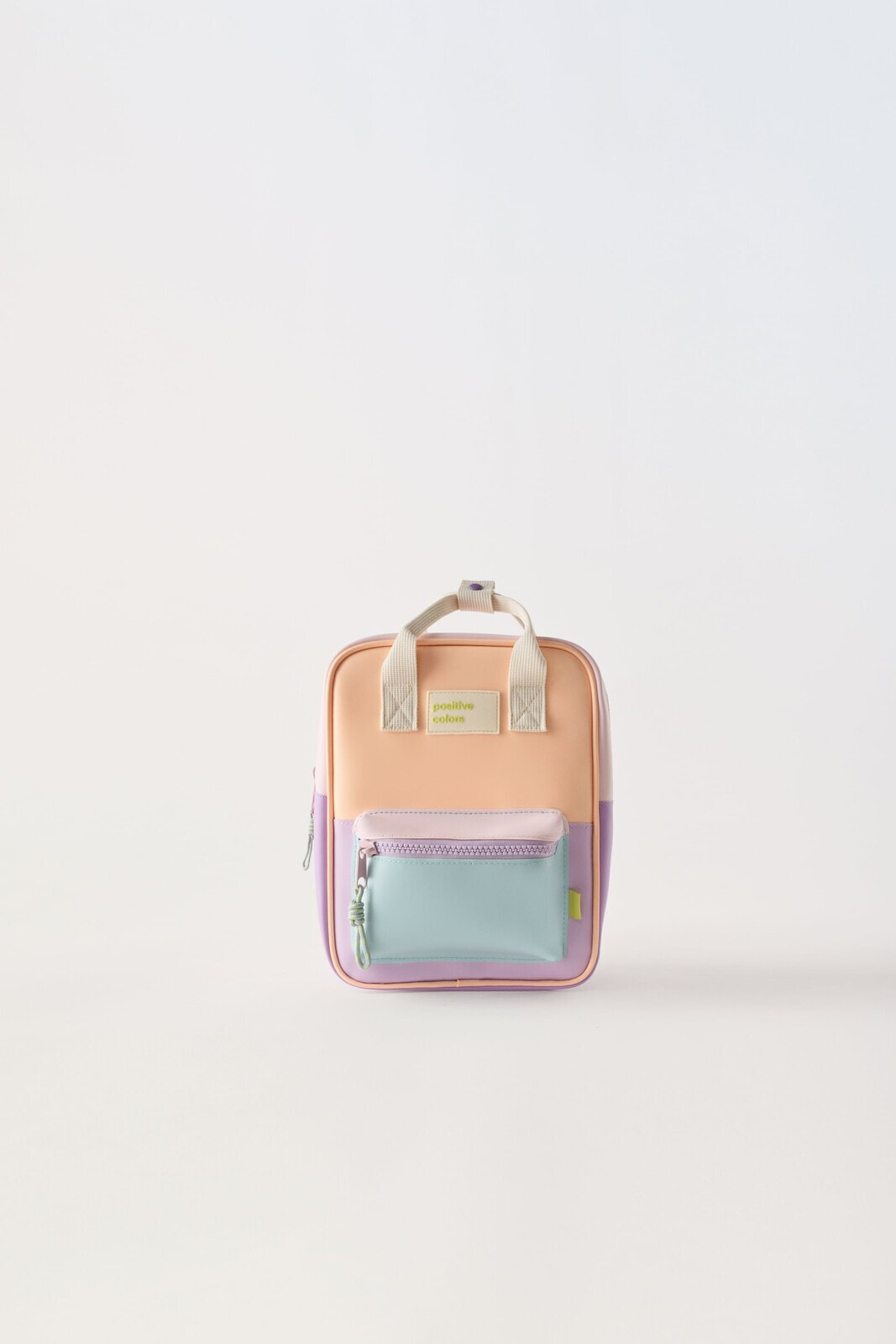 Rubberised pastel mini backpack