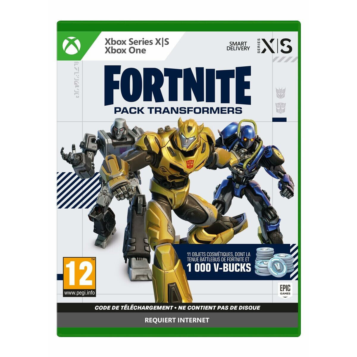 Видеоигры Xbox One / Series X Fortnite Pack Transformers (FR) Скачать код