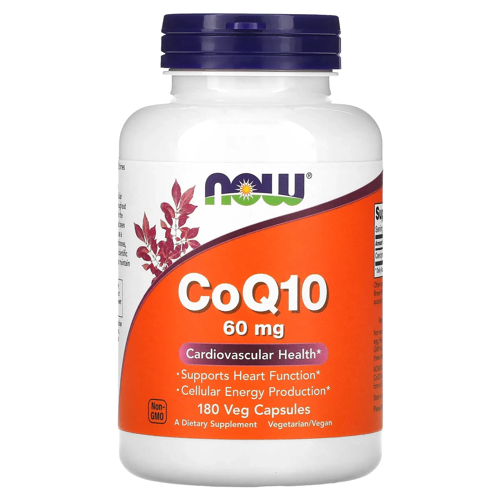 NOW Foods, CoQ10, 200 mg, 60 Veg Capsules