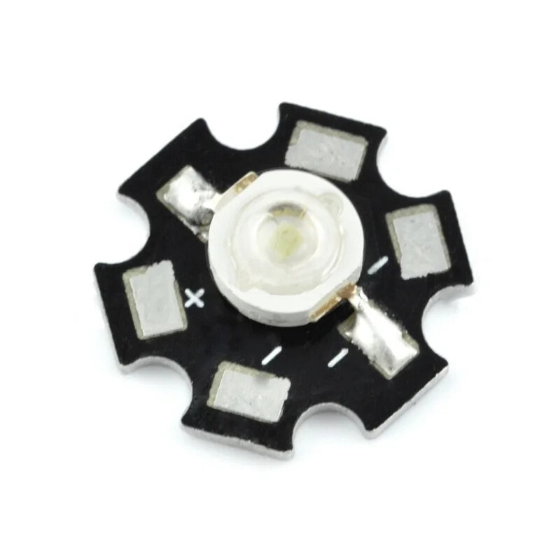 Power LED Star 1 W - yellow with heat sink