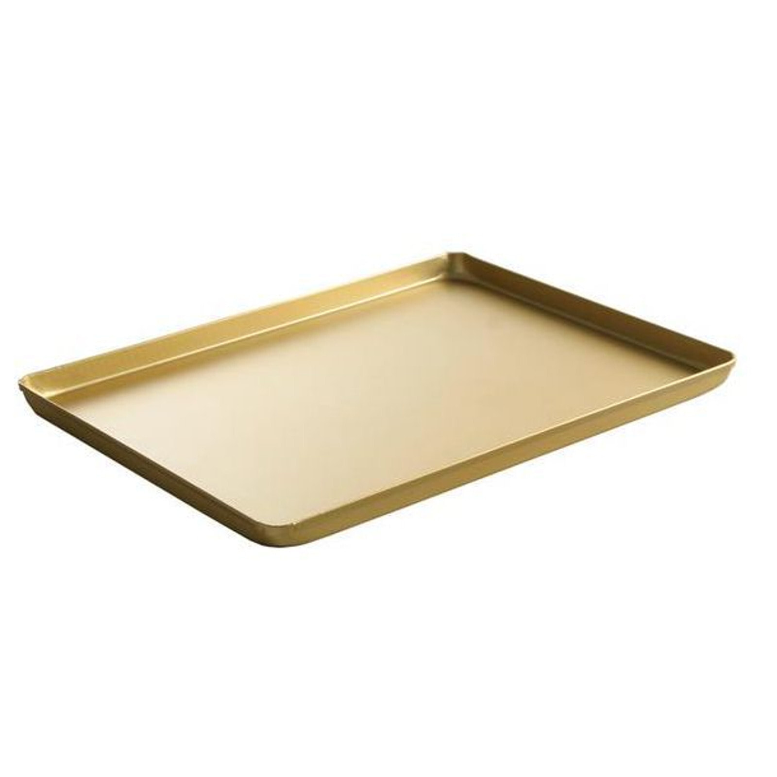 Display baking bakery tray made of aluminum 400x300x20mm gold - Hendi 808566
