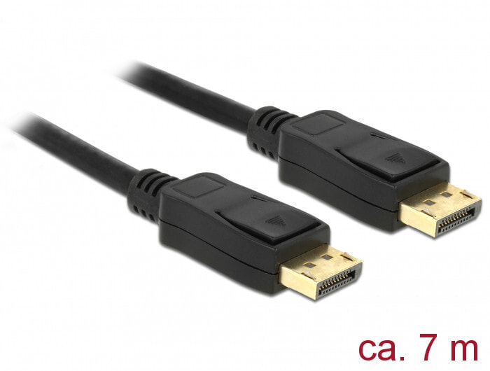 DeLOCK 84860 DisplayPort кабель 7 m Черный
