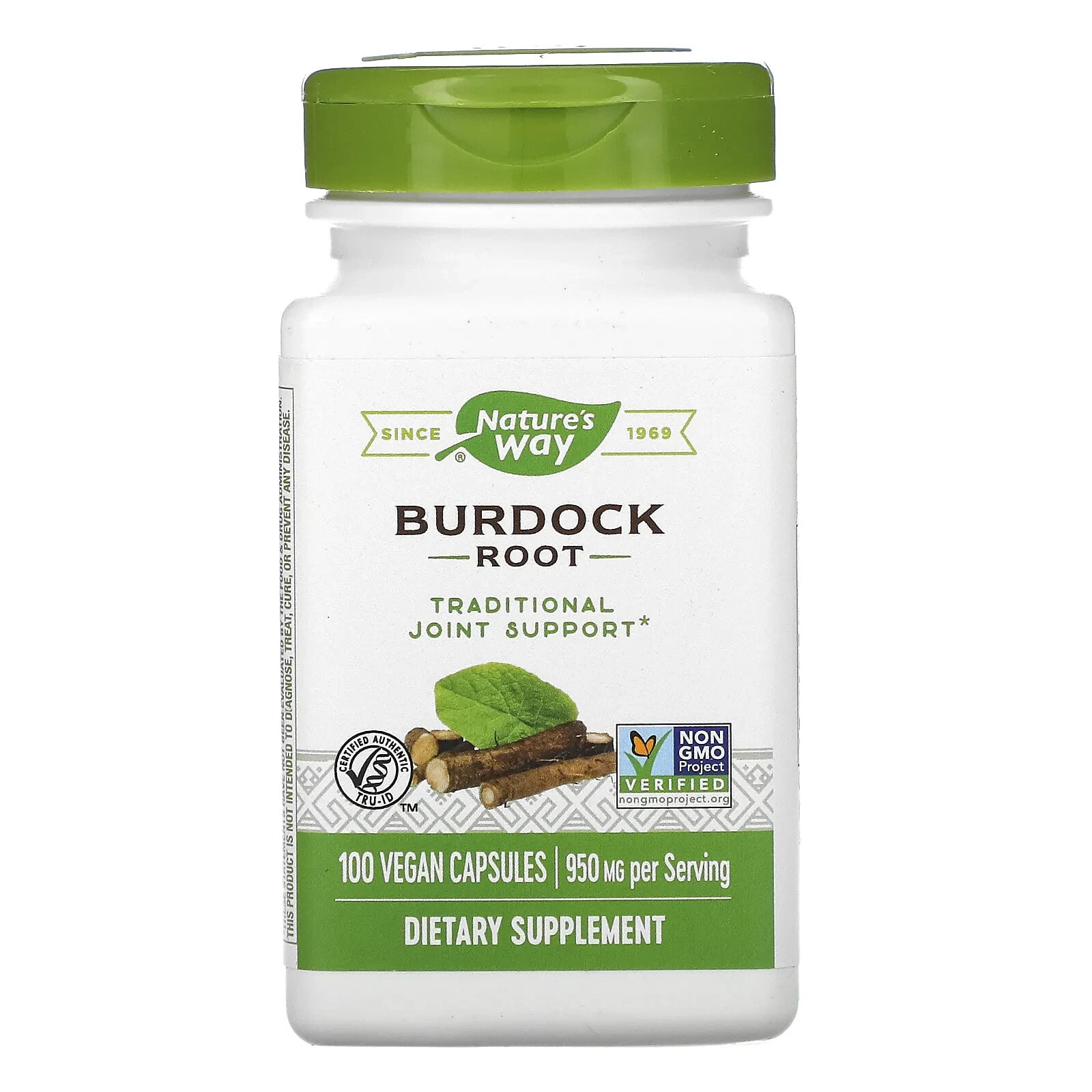 Burdock Root, 950 mg, 100 Vegan Capsules (475 mg per Capsule)