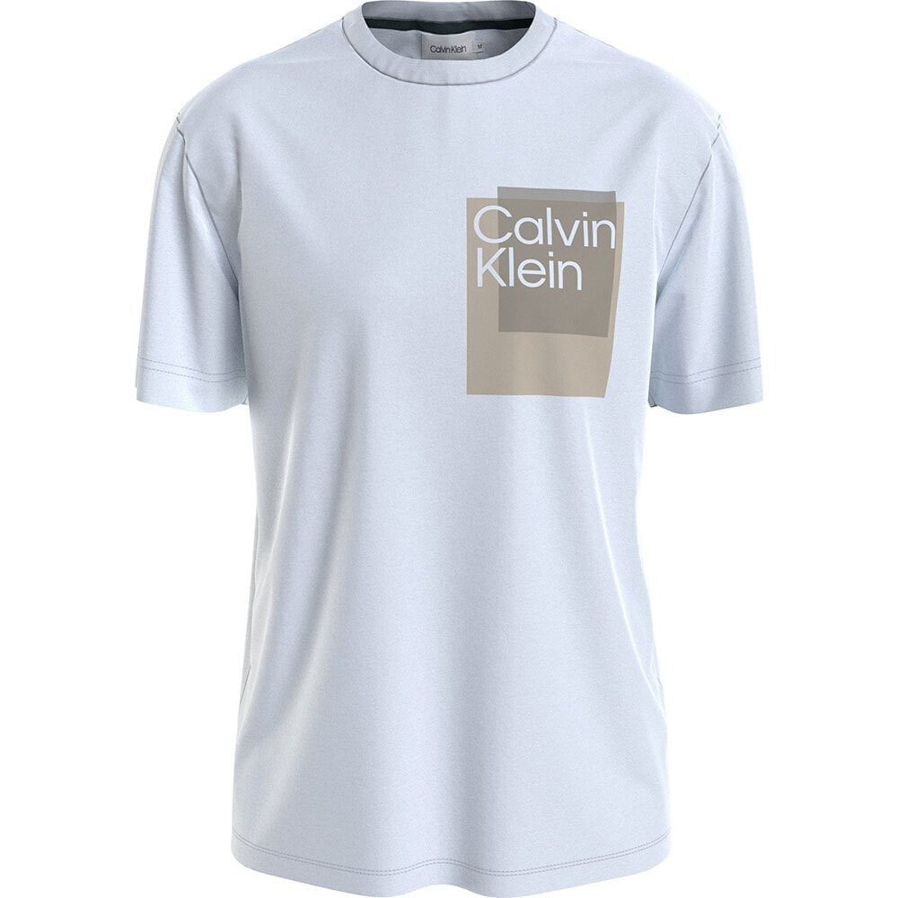 CALVIN KLEIN Overlay Box Logo Short Sleeve T-Shirt