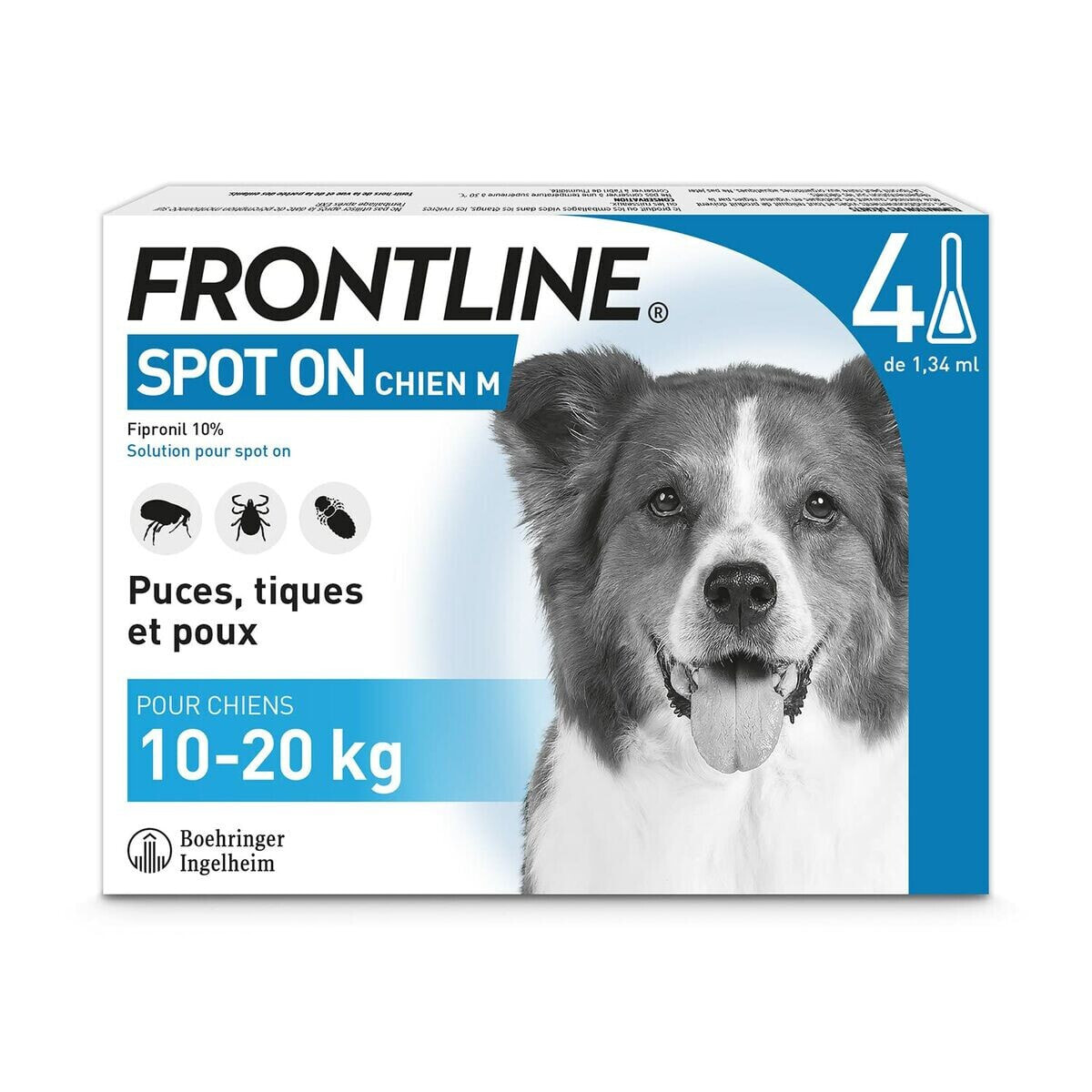 Anti-parasites Frontline Dog 10-20 Kg 1,34 ml 4 Units